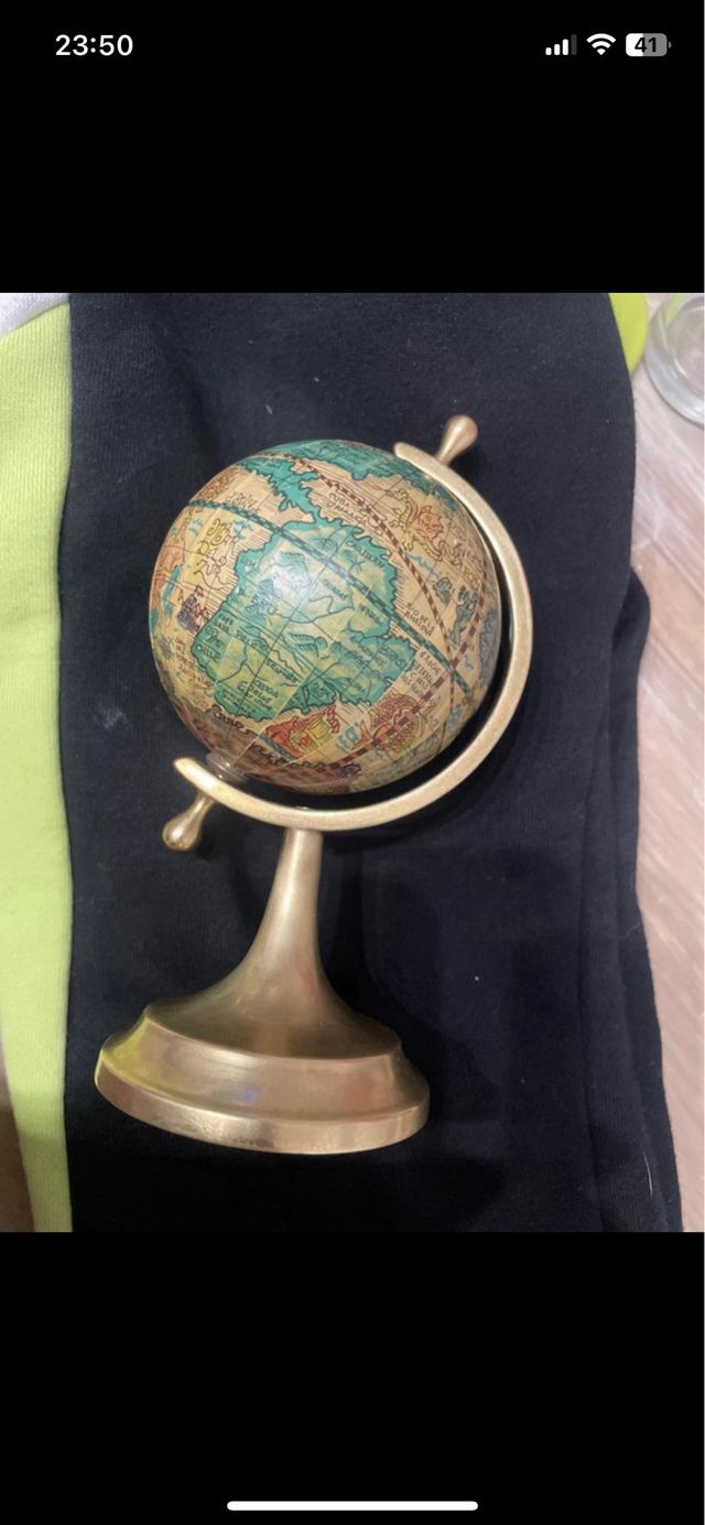 Mappamondo vintage da scrivania