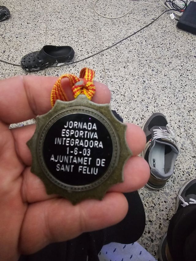 Lote de tres medallas de fútbol