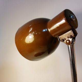 Coppia Lampade Vintage CEREA Marrone Anni 50 60 