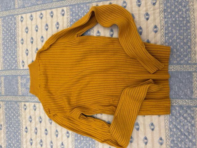 Jetsey cuello cisne mostaza