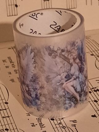 Rolo fita washi anjo raio azul.