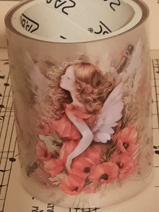 Rolo fita washi anjo raio vermelho.