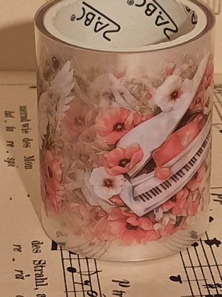 Rolo fita washi anjo raio vermelho.