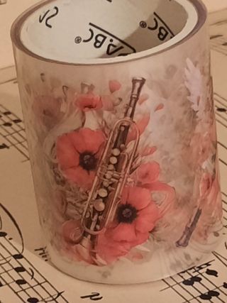 Rolo fita washi anjo raio vermelho.