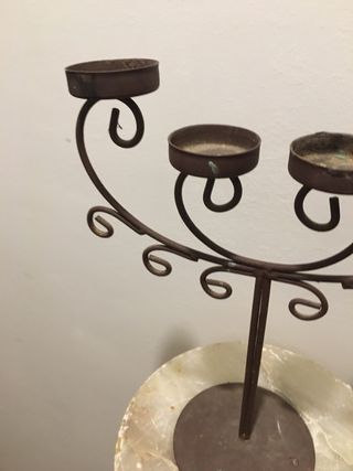 CANDELABRO DISEÑO CLASICO HECHO EN COBRE
