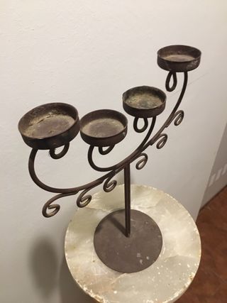 CANDELABRO DISEÑO CLASICO HECHO EN COBRE