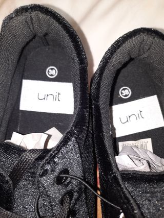 Zapatillas de terciopelo negras 38