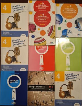 Libros 4 ESO (Anaya y Algaida)