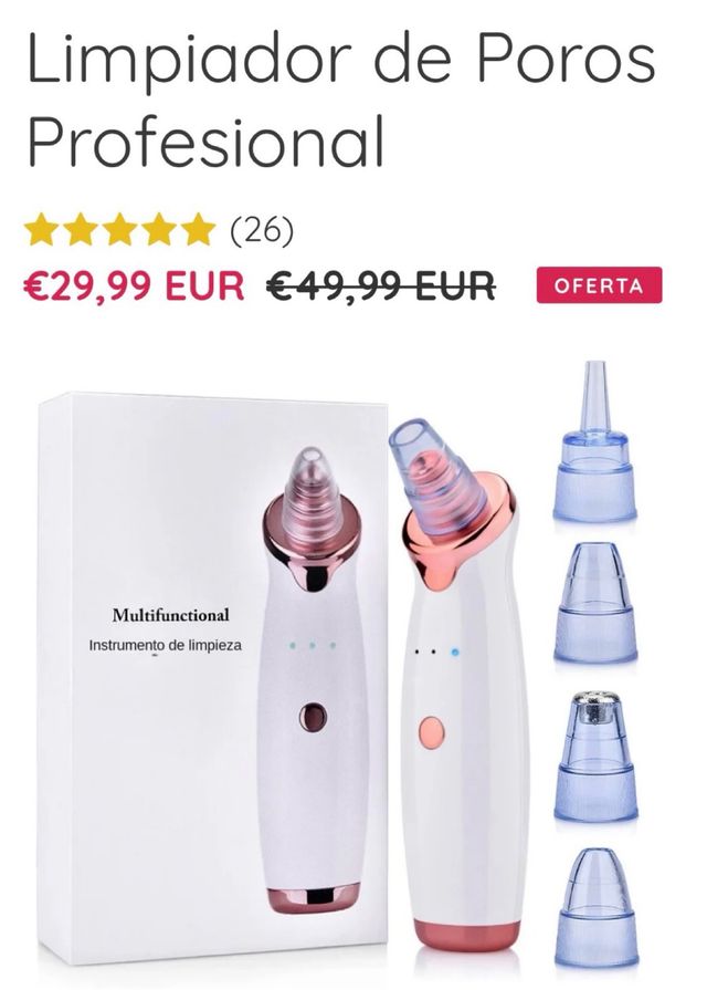 Limpiador Facial Espinillas Puntos Negros Cara