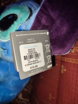 Peluche Stitch con luz y sonido Primark