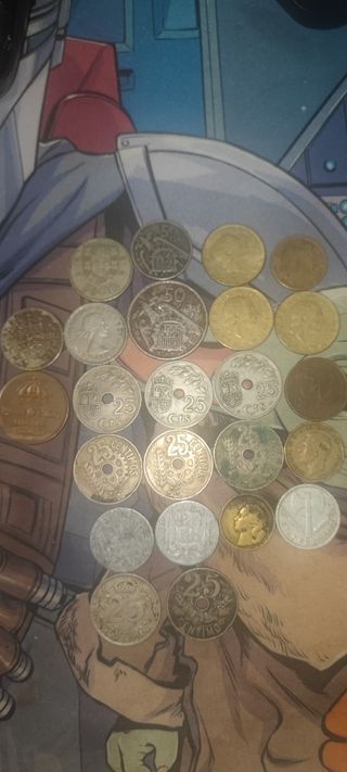 Lote monedas MUY ANTIGUAS (1925-1977)