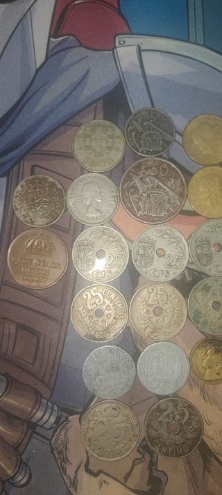 Lote monedas MUY ANTIGUAS (1925-1977)