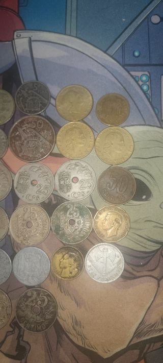 Lote monedas MUY ANTIGUAS (1925-1977)