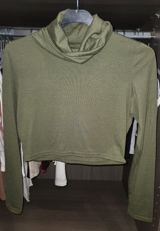 Polo corto verde militar 