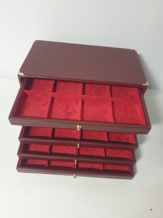 Portagioie in ecopelle bordeaux