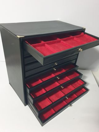 Portagioie in ecopelle nera