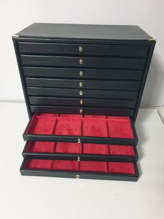 Portagioie in ecopelle nera