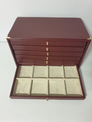 Portagioie in ecopelle bordeaux