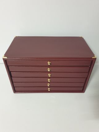 Portagioie in ecopelle bordeaux