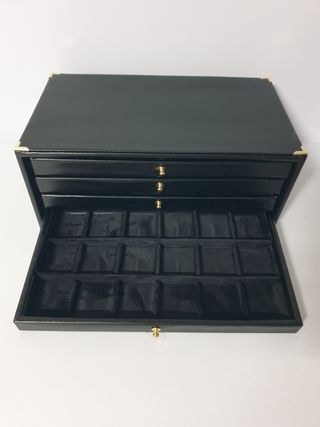 Monetiere in ecopelle nera