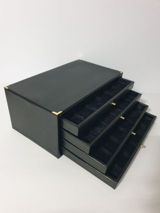 Monetiere in ecopelle nera