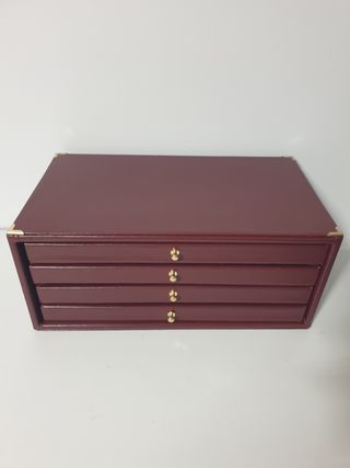 Monetiere in ecopelle bordeaux