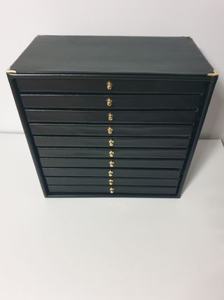 Portagioie in ecopelle nera