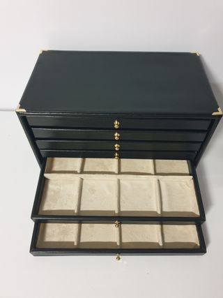 Portagioie in ecopelle nera