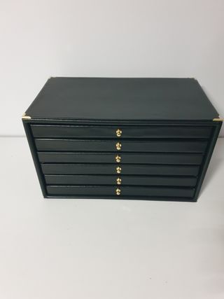 Portagioie in ecopelle nera