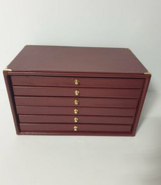 Portagioie in ecopelle bordeaux