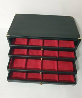 Portagioie in ecopelle nera