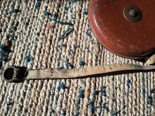 Cinta métrica metro vintage estuche cuer