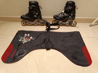 Patines en linea con funda