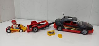 Playmobil. Coche con remolque y car