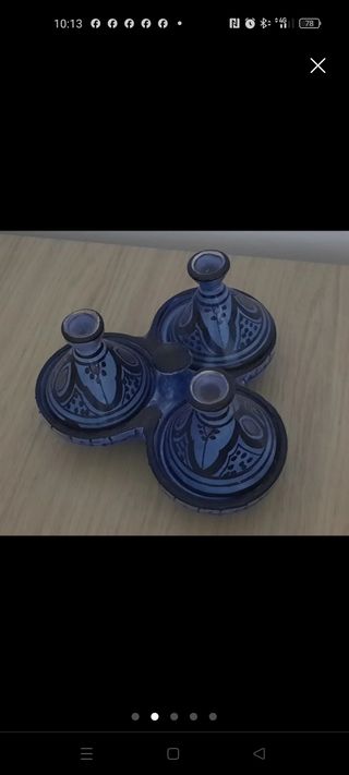 Tres tajines pequeños