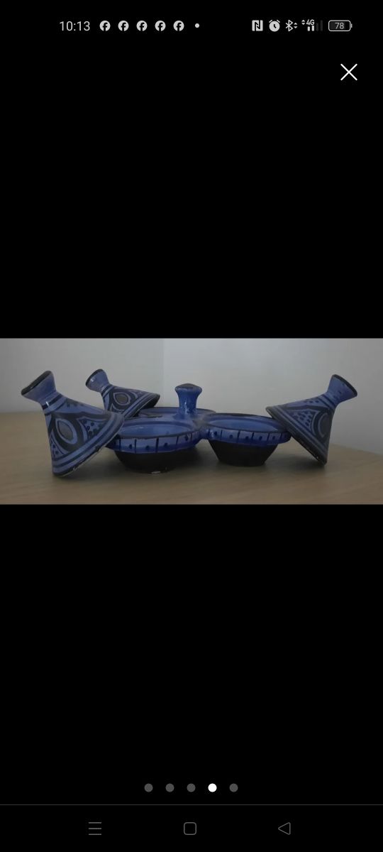 Tres tajines pequeños