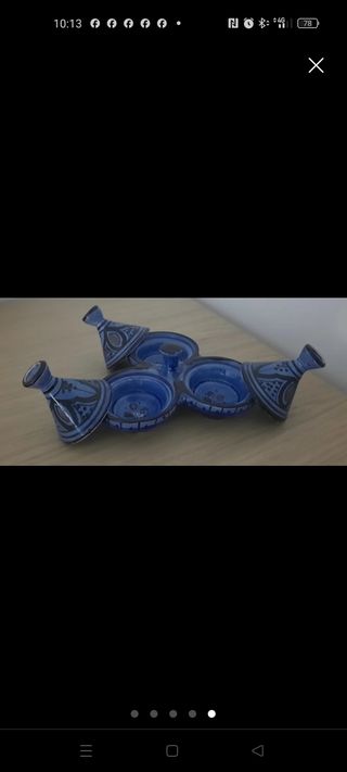 Tres tajines pequeños