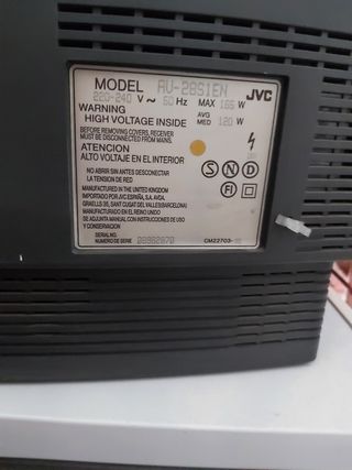 Televisión de 29 pulgadas