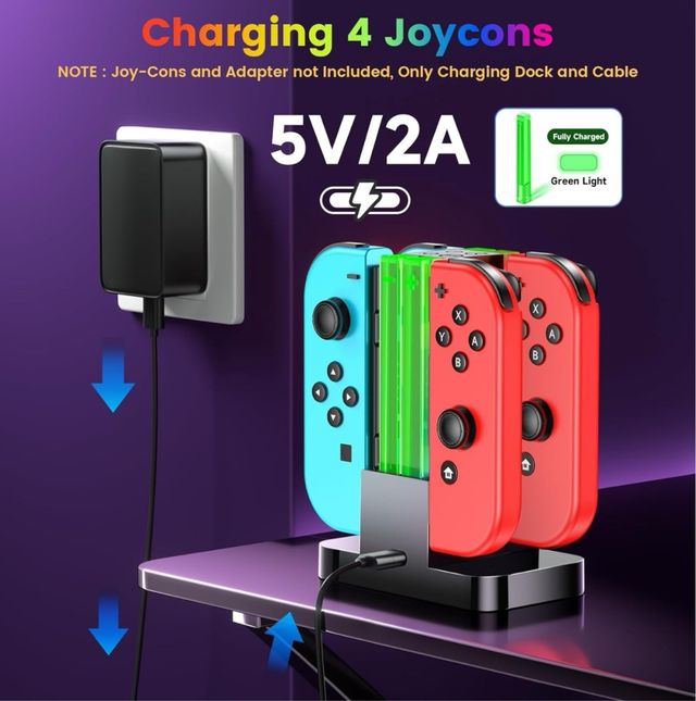 Base carga Joycon nintendo Switch