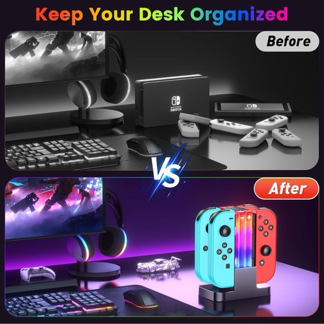 Base carga Joycon nintendo Switch