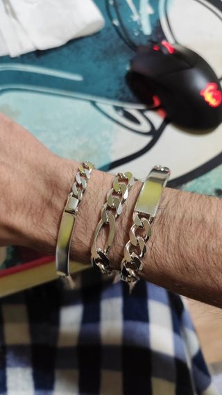 Esclavas de plata 925 macizas