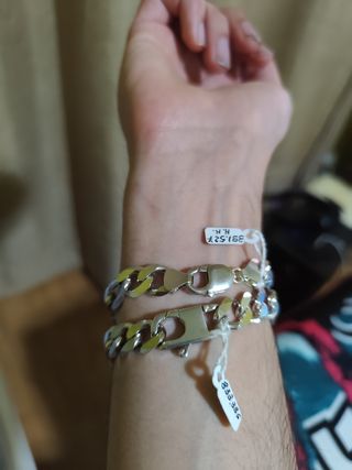 Esclavas de plata 925 macizas