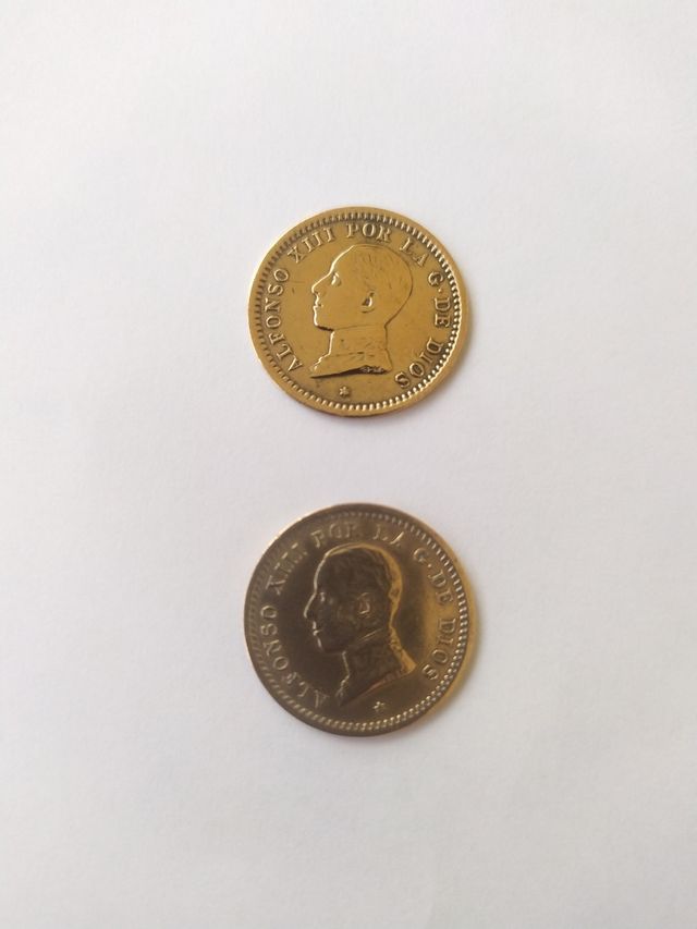 Monedas Alfonso XIII 1912 de dos centimo