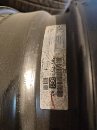 2 Llantas Hierro Citroen Peugeot. 16"