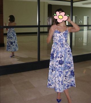 Vestido marrón H&M talla S