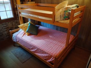 Cama Litera para tres en madera