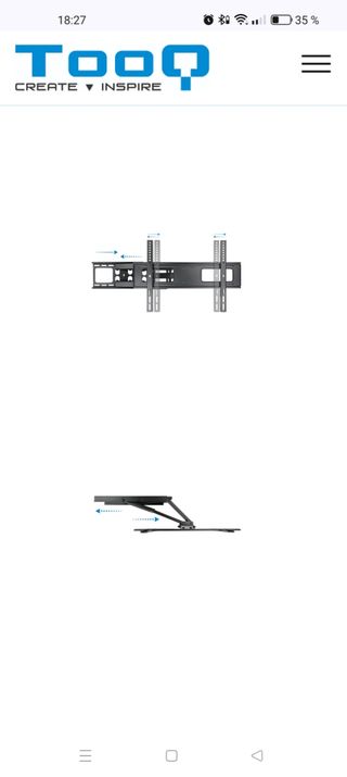 Soporte tv pared 37-70