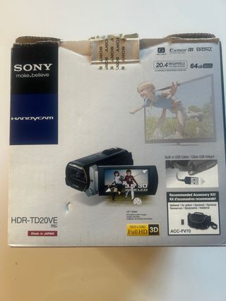 Videocamara sony 3 D