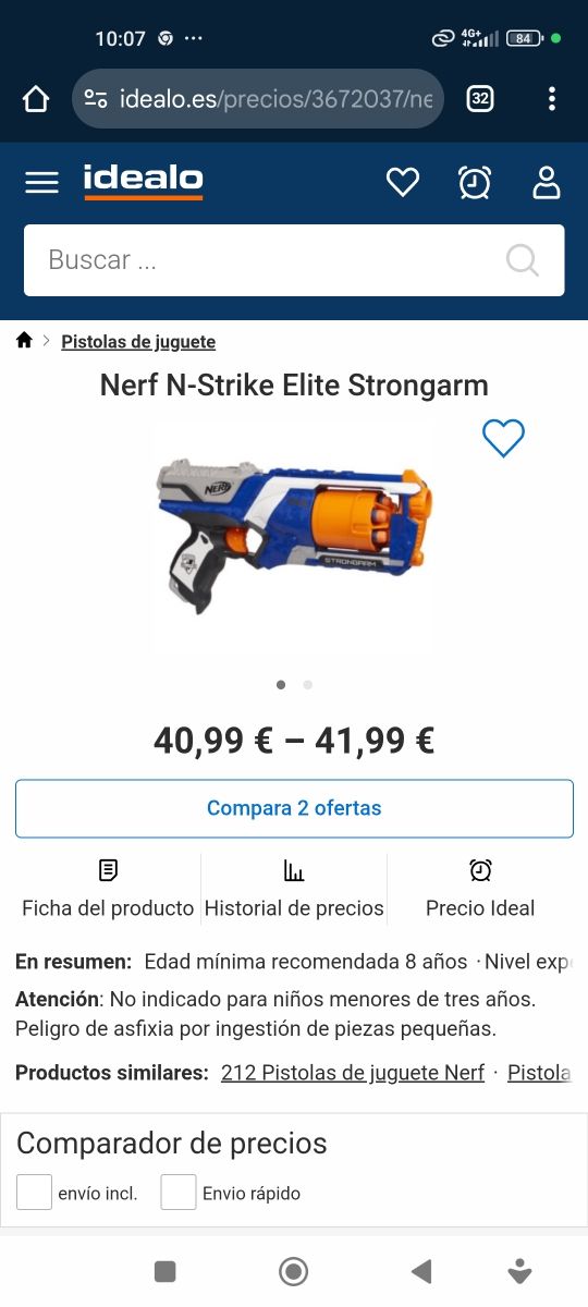 8 Pistolas Nerf