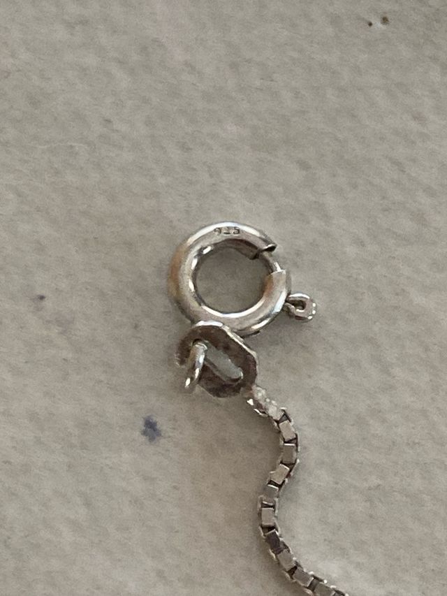 Collana e ciondolo a cornetto di argento